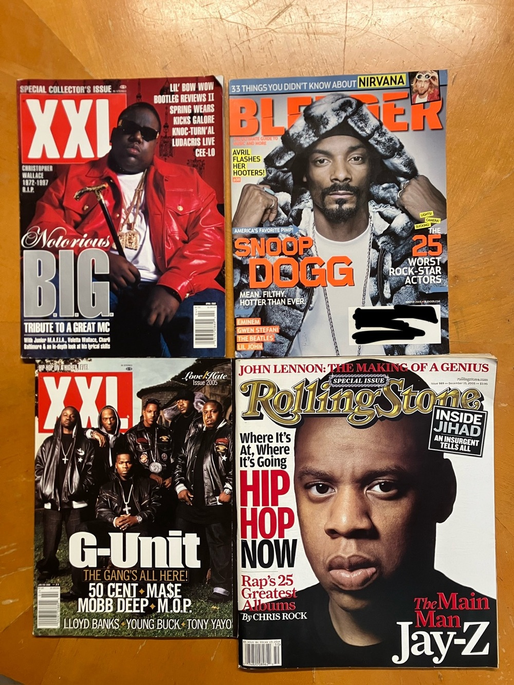 Vintage Hip-Hop Magazine Bundle Biggie XXL Snoop Blender Jay-Z G-Unit 50 Cent